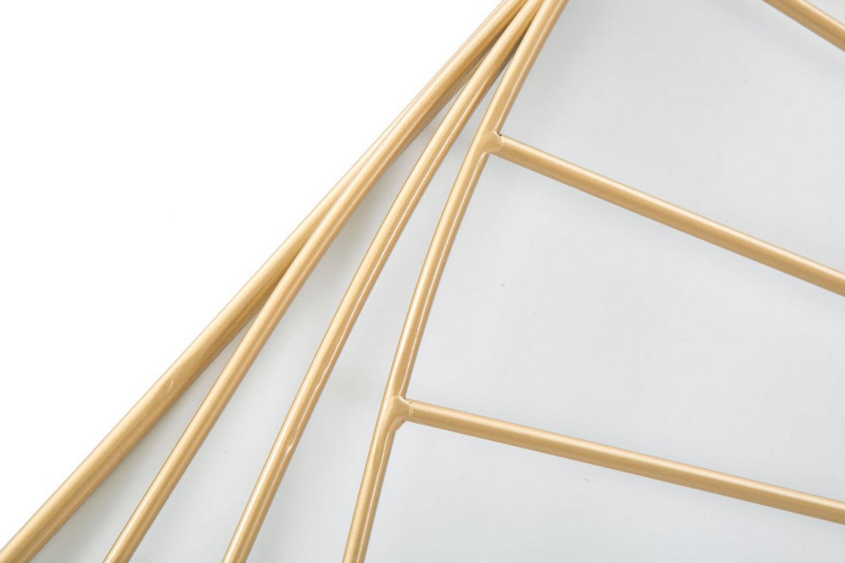 WANDUHR Goldy Line, goldfarben, Eisen und Kunststoff, 85 x 6 x 85 cm - Goldfarben, Kunststoff/Metall (85/85/6cm) - Mauro Ferretti