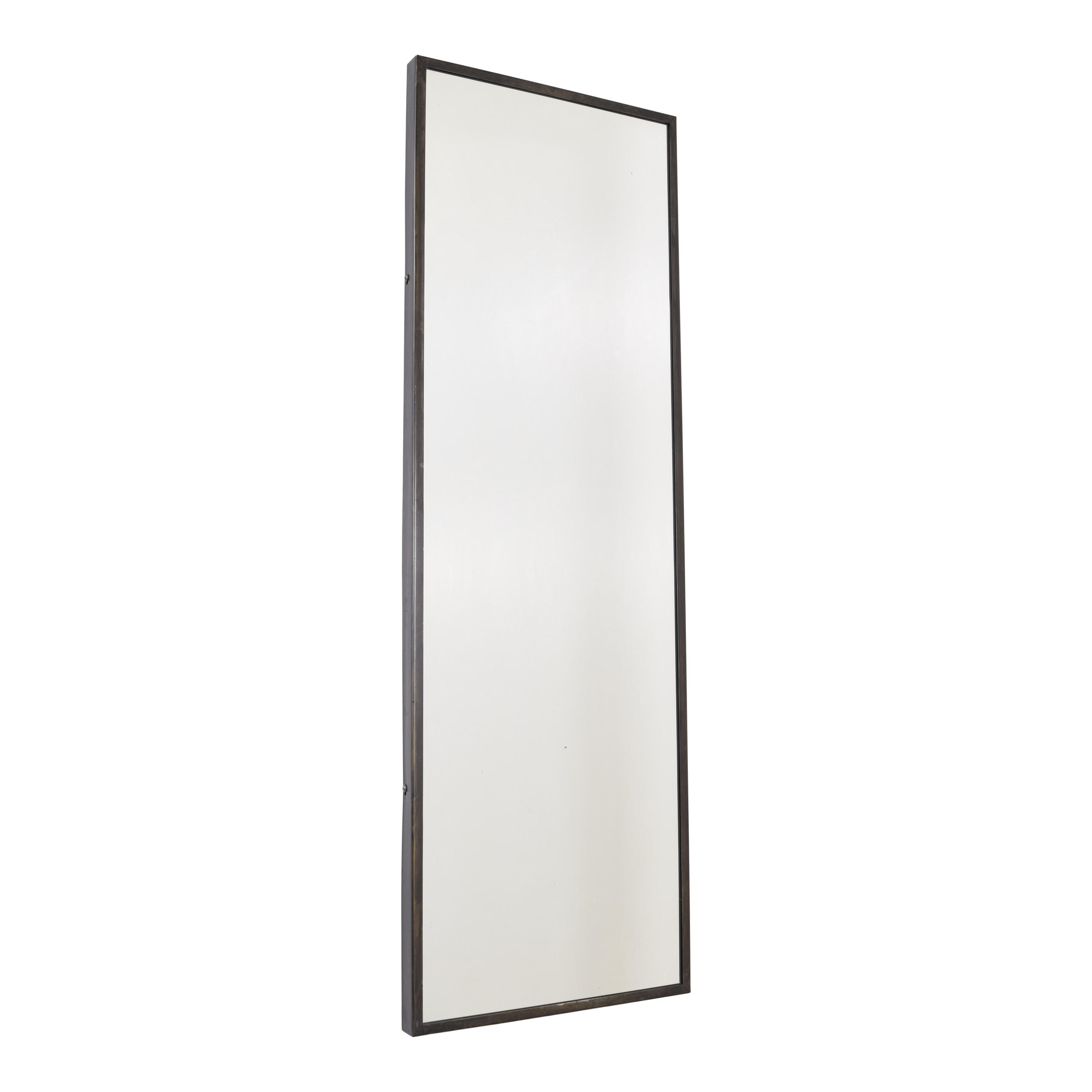 WANDSPIEGEL Rimo Schwarz - Messingfarben, Metall (40/120/4cm) - LOFT42