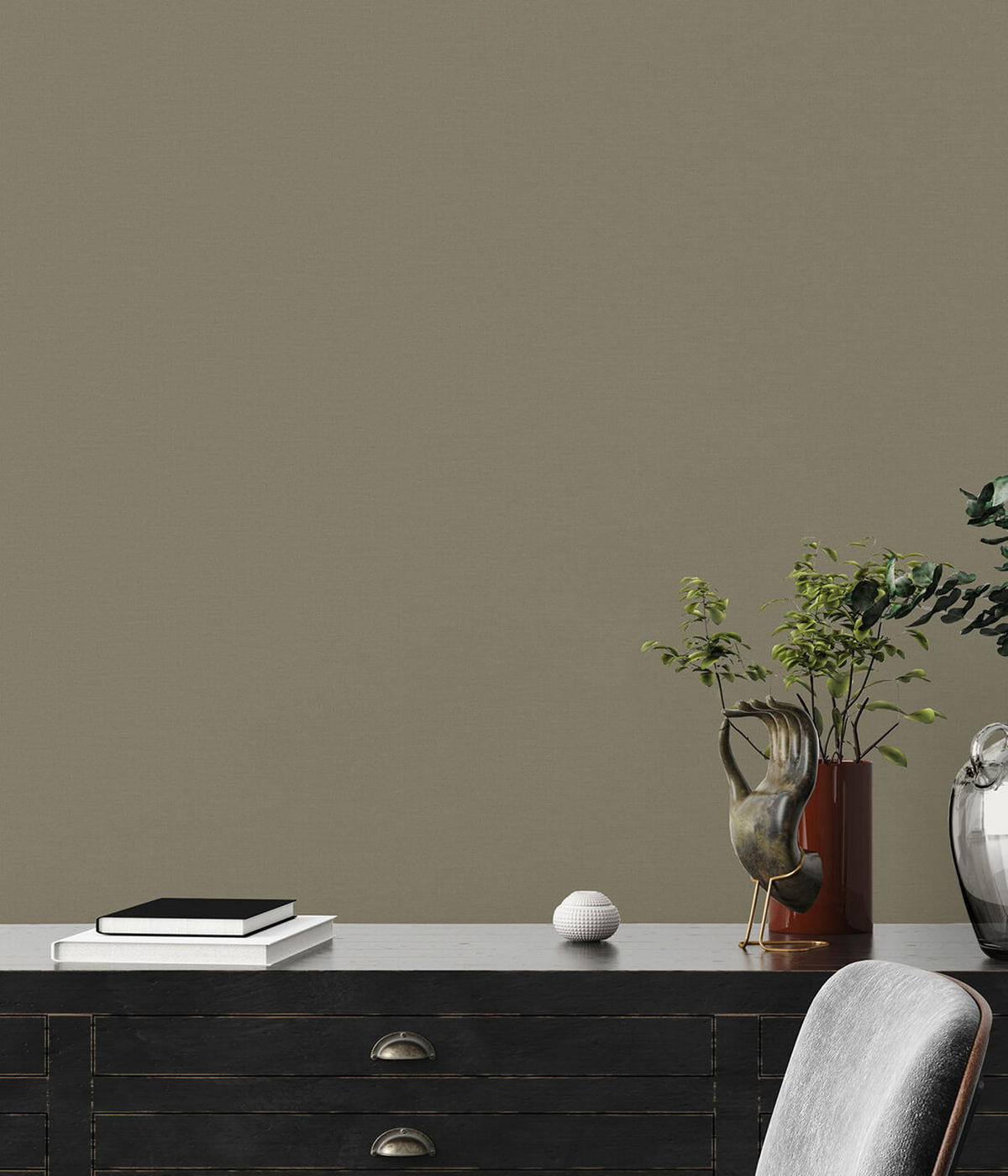 VLIESTAPETE Grün 53/1005 cm - Grün, Textil (53/1cm) - KUNSTLOFT