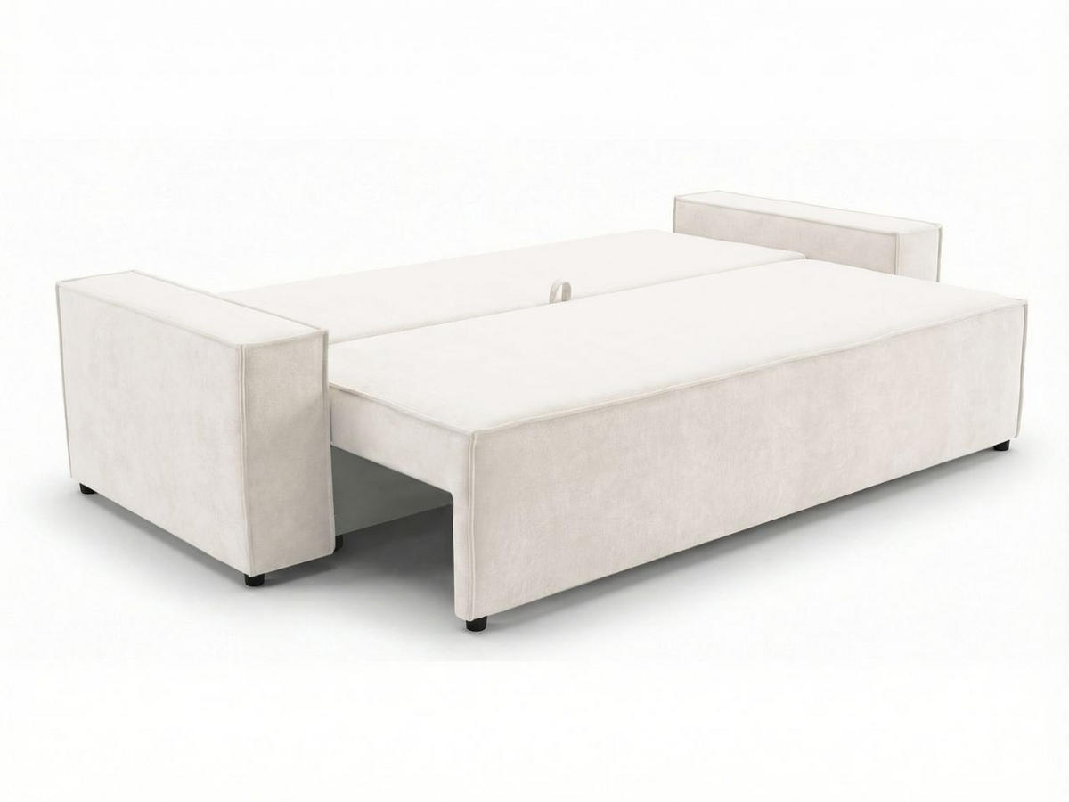 SOFA 230/90/70 Creme Sivra - Creme, Kunststoff/Textil (230/70/90cm) - Graingold