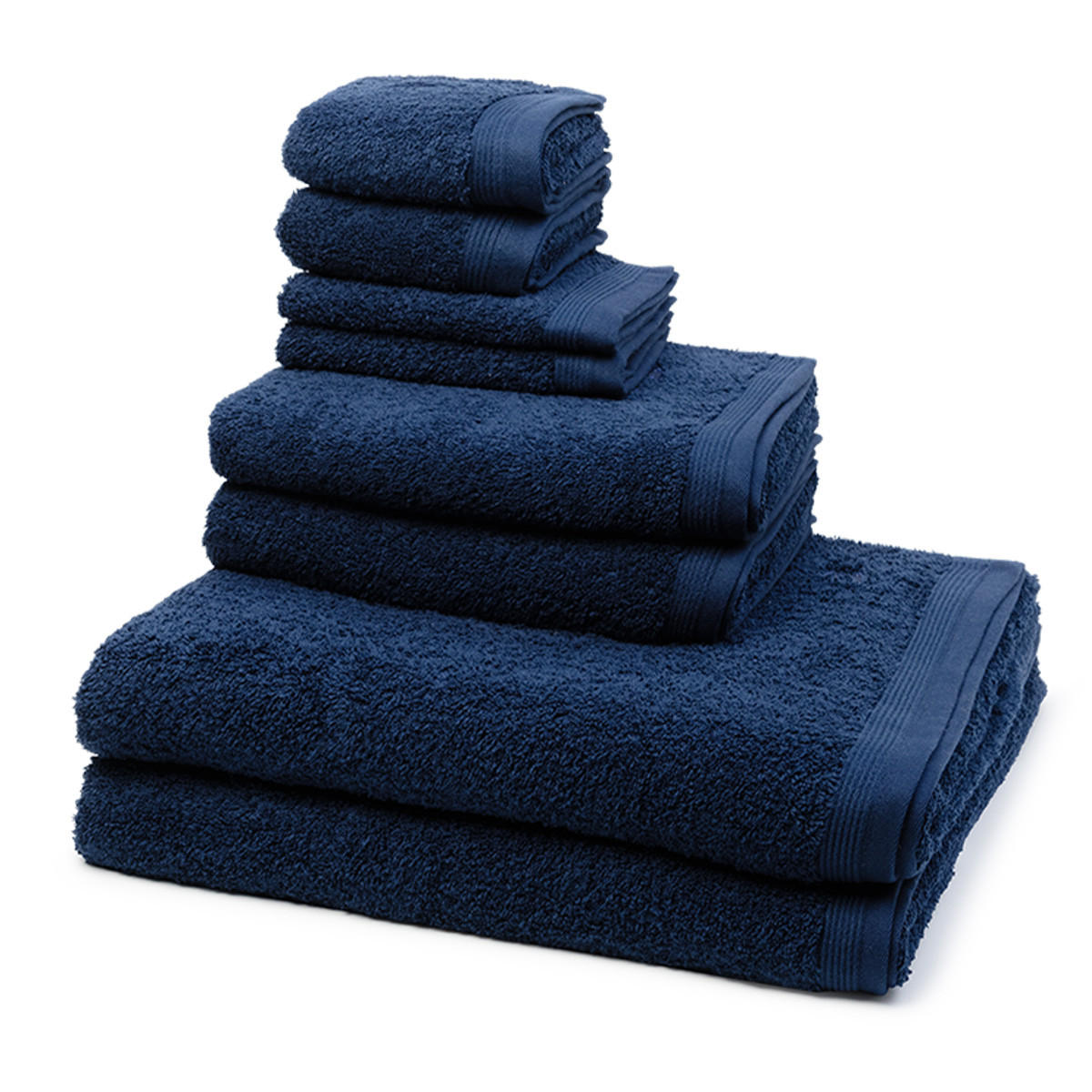 FROTTIERSET Superwuschel 8-teilig - Dunkelblau, Textil (50/100cm) - MÖVE