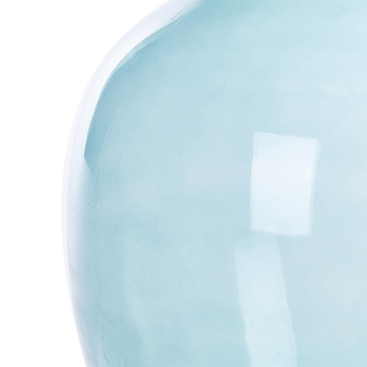 DEKOVASE Glas blau Roti - Hellblau, Glas (39cm) - Beliani