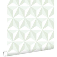 TAPETE 3D-Muster 53 cm x 10.05 m - Grün, Papier (53/0.1cm) - ESTAhome