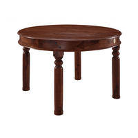 ESSTISCH rund Akazie 140x140x76 nougat lackiert OXFORD #333 - Dunkelbraun, Holz (140/140/76cm) - Massivmoebel24