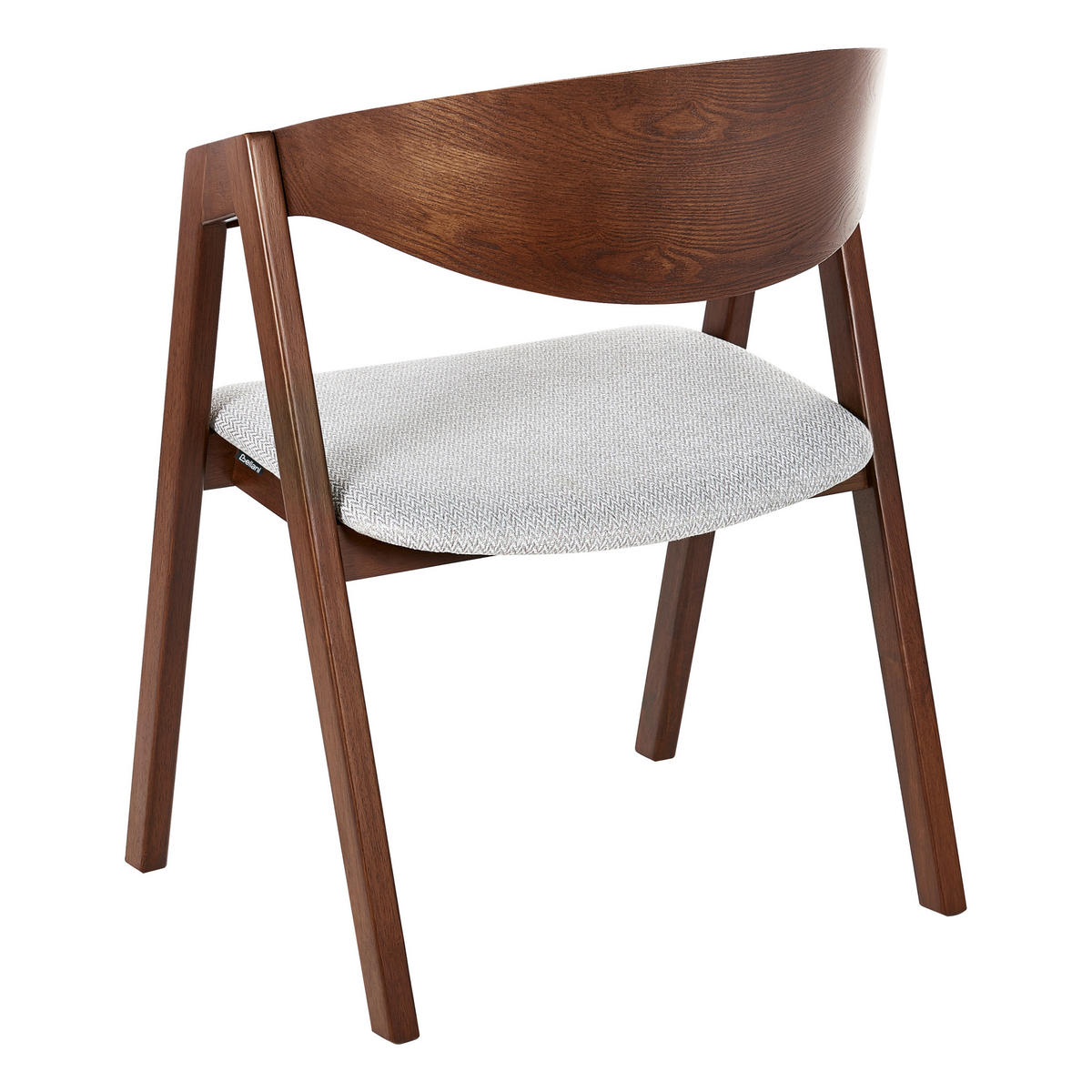 JÍDELNÍ ŽIDLE sada 2 ks Dřevěný kompozit Tmavší Odstín dřeva Yuba - tmavě hnědá, dřevo/textil (56/79/44cm) - Beliani