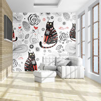 VLIESTAPETE Weiß 200/154 cm - Rot/Weiß, Textil (200/1cm) - KUNSTLOFT