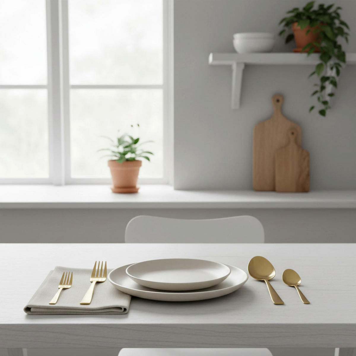 BESTECKSET - Champagner - 42 Teile / 8 Personen - Champagner, Metall - Studio Tavola