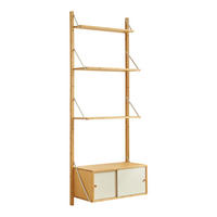 WANDREGAL Tingvoll - Naturfarben, Holz (65/176/34cm) - [en.casa]