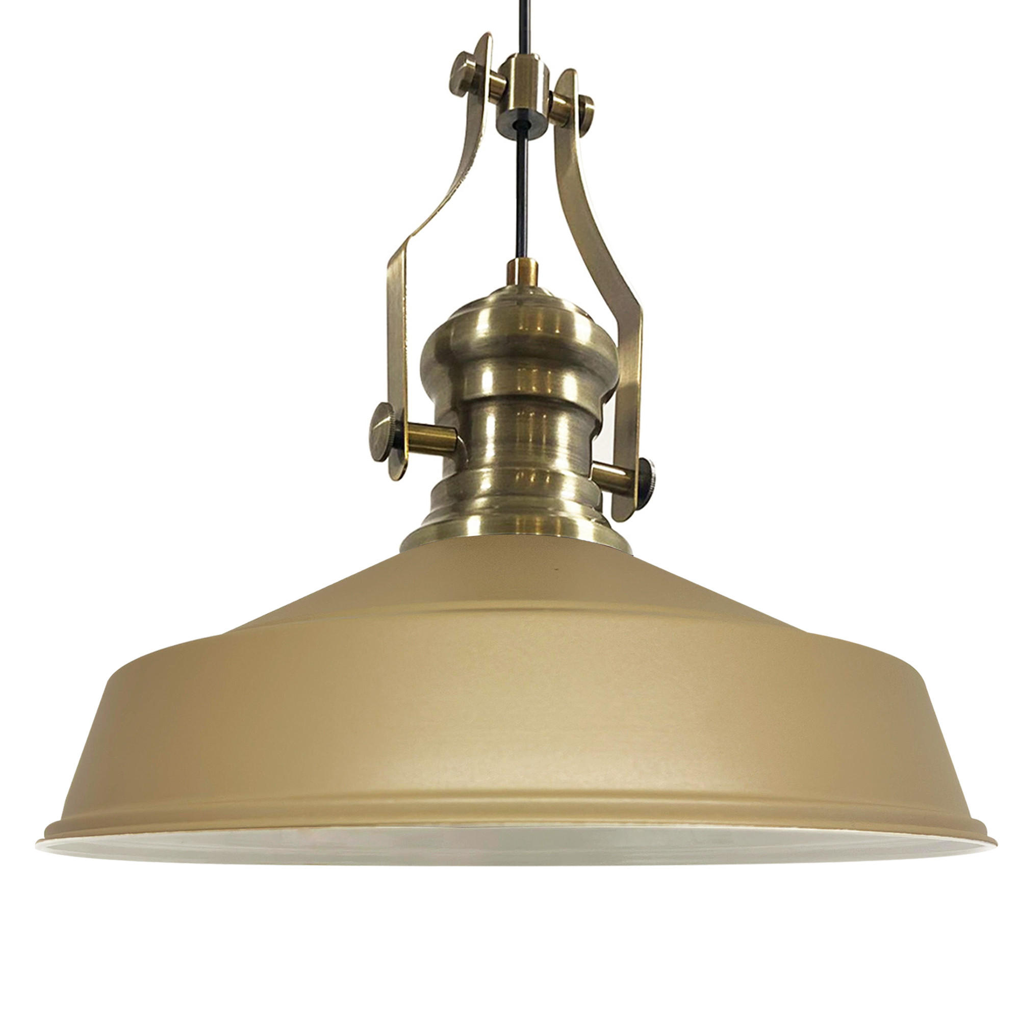 PENDELLEUCHTE Asletl 40/30 cm - Beige, Metall (30/40/31cm) - Bamyum