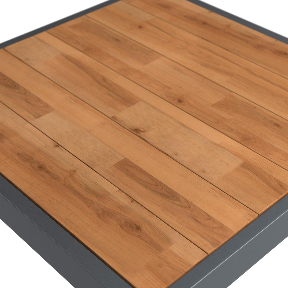 LOUNGEGARNITUR-SET Sallie Grau Holz/Metall/Outdoorstoff - Grau, Holz - Bessagi Garden