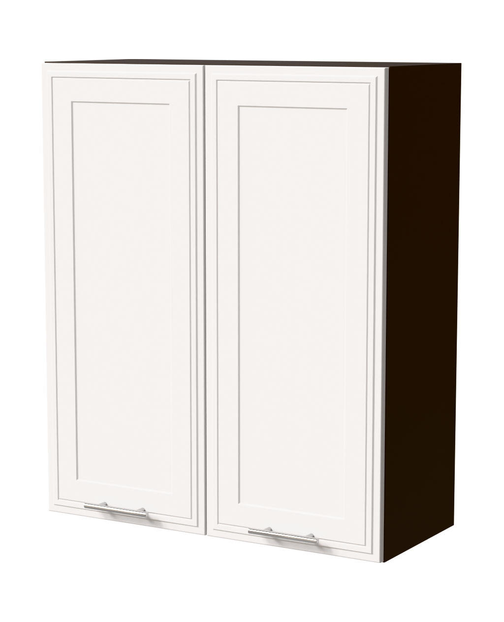 HÄNGESCHRANK Salo W4/80 Lava / Weiß Matt 80 / 32,5 / 96cm - Dunkelgrau/Weiß, Holz/Holzwerkstoff (80/96/32.5cm) - Feldmann-Wohnen