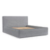 POLSTERBETT Lounge Grau 180/200 cm im Chenille-Stoff - Schwarz/Naturfarben, Holz/Holzwerkstoff (180/200cm) - Maison de Reve