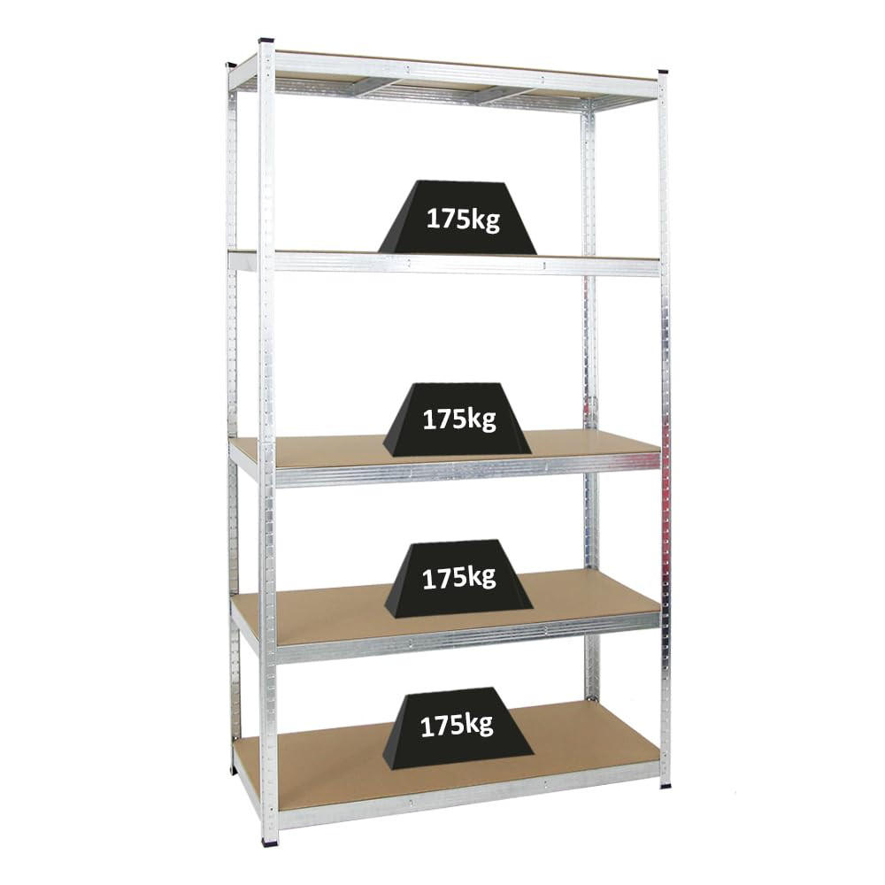 SCHWERLASTREGAL Giant Ragnar 200x120x50 cm Fachlast 175 kg Verzinkt - Silberfarben, Metall (120/200/50cm) - PROREGAL