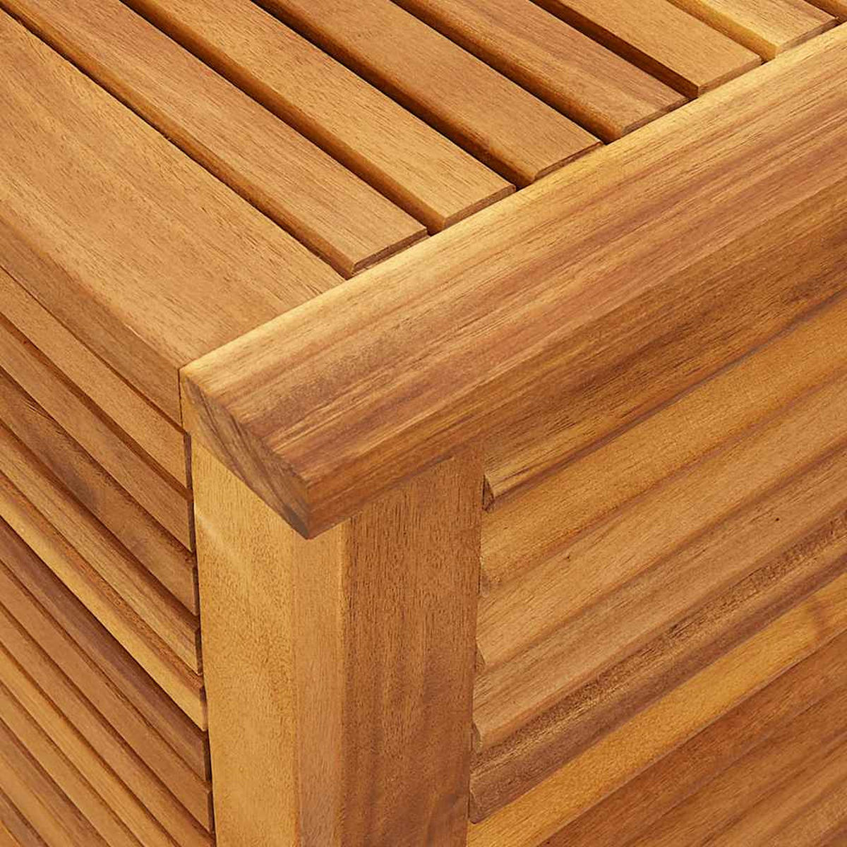 GARTENBOX Mit Lüftungsschlitzen 90/50/56 Cm Massivholz Akazie - Braun, Holz (50/56/90cm) - vidaXL