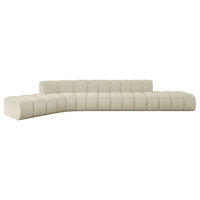 ECKSOFA modulares Sofa Solven-L2 - 471x174x70 cm Beige - Beige, Holzwerkstoff/Textil (471/174cm) - ALTDECOR