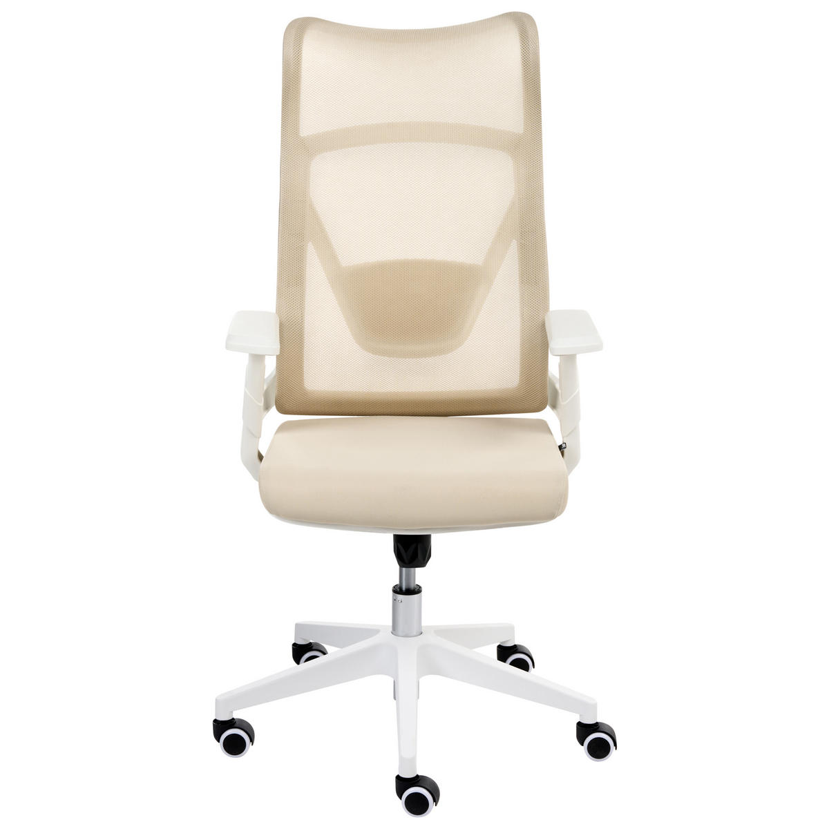 BÜROSTUHL Beige Bard - Beige, Textil (50/113/66cm) - Beliani