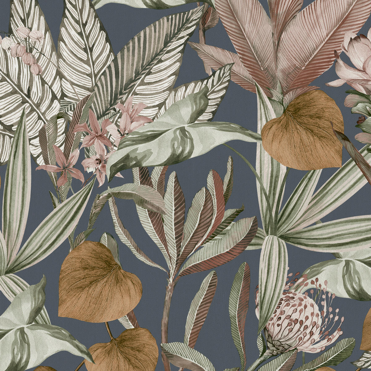 VLIESTAPETE - Stefanie Blue - Blau, Papier/Kunststoff (53/1000cm) - Sublime