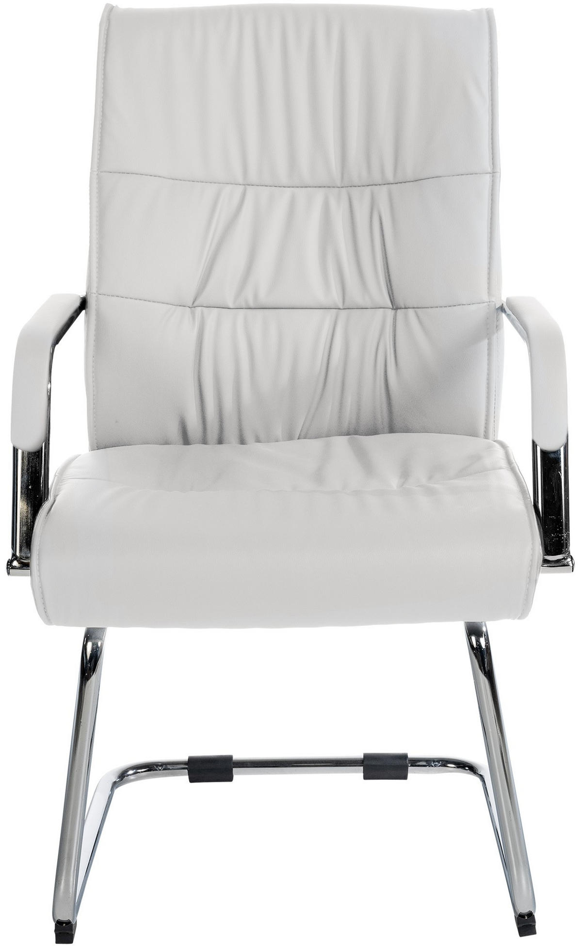 SCHWINGSTUHL Lederlook weiß - Chromfarben/Weiß, Textil/Metall (58/100/66cm) - CLP