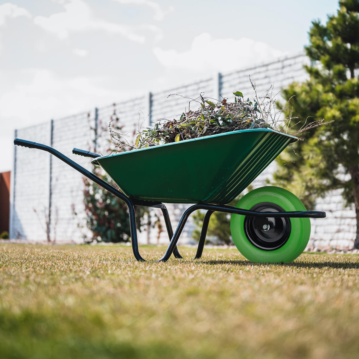 SCHUBKARRENRAD - Multicolor, Kunststoff/Metall (9/39/9cm) - Relaxdays