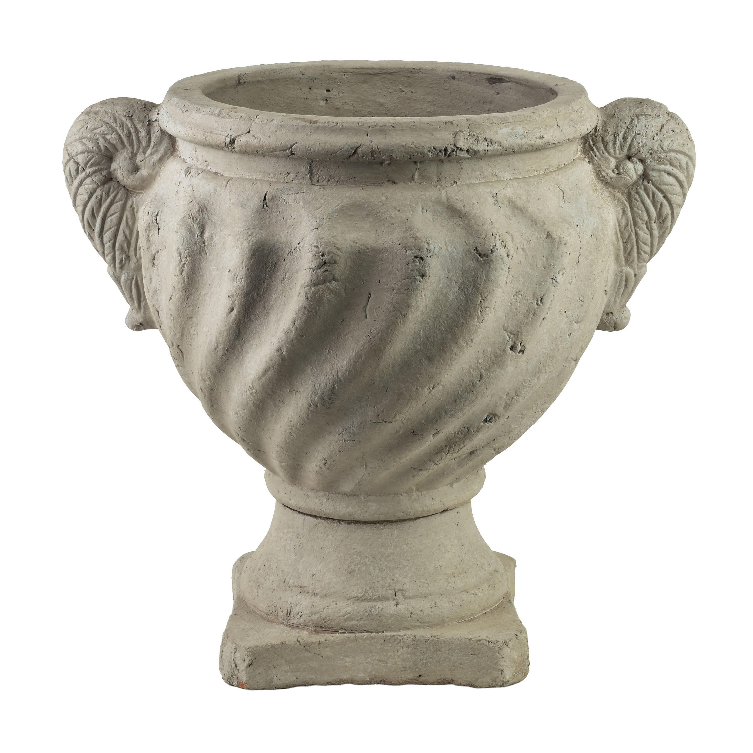 VASE Sidi beige 35/35/42 Keramik - Grau, Keramik (42cm) - Mondex