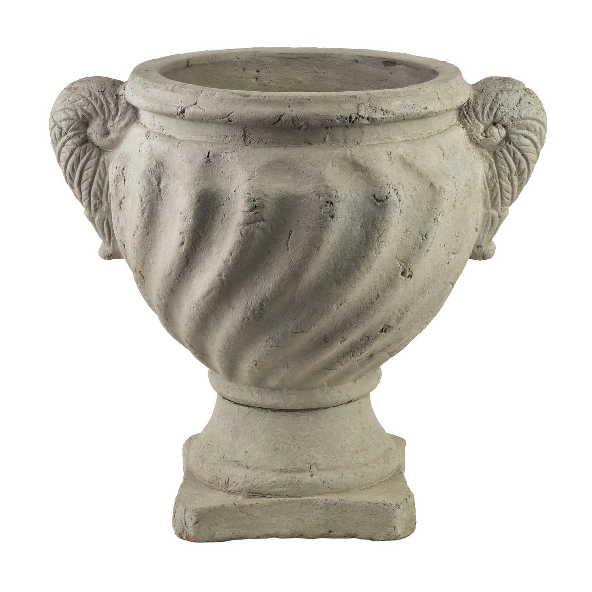 VASE Sidi beige 35/35/42 Keramik - Grau, Keramik (42cm) - Mondex