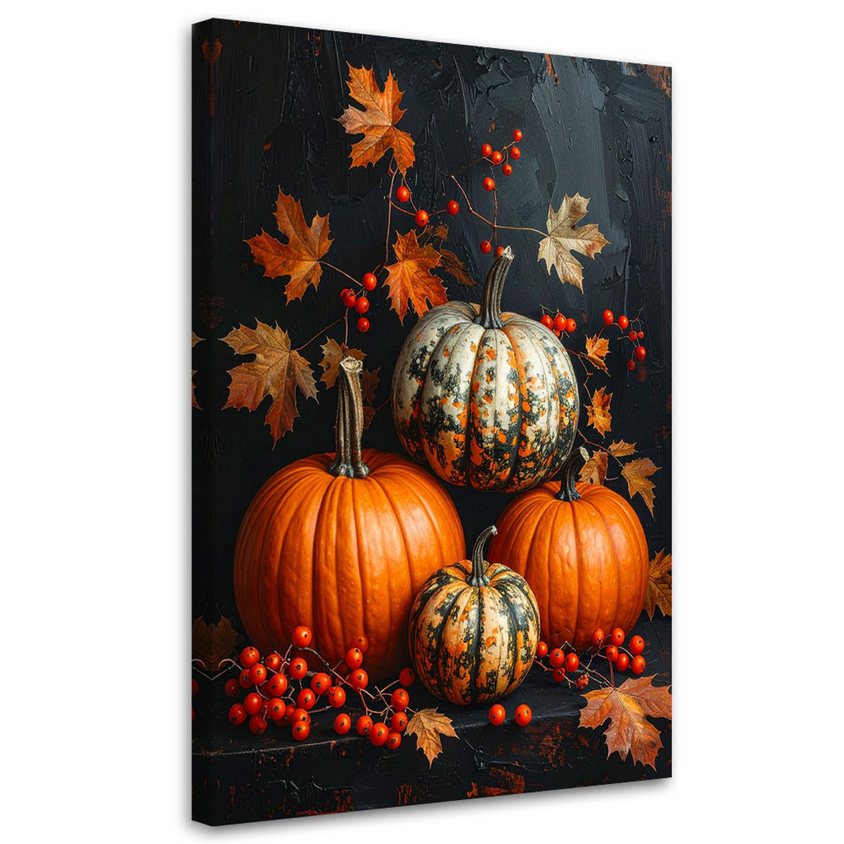 LEINWANDBILD Natur und Botanik 70x100cm - Orange, Textil (70/100cm) - Feeby