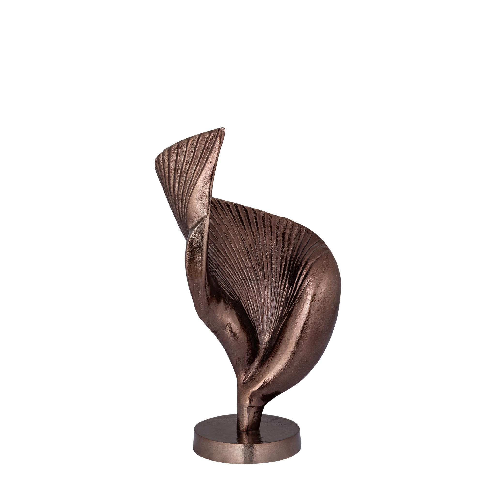 SKULPTUR Roweyda Braun 20/14/42cm - Braun, Metall (14/42/20cm) - PTMD Collection