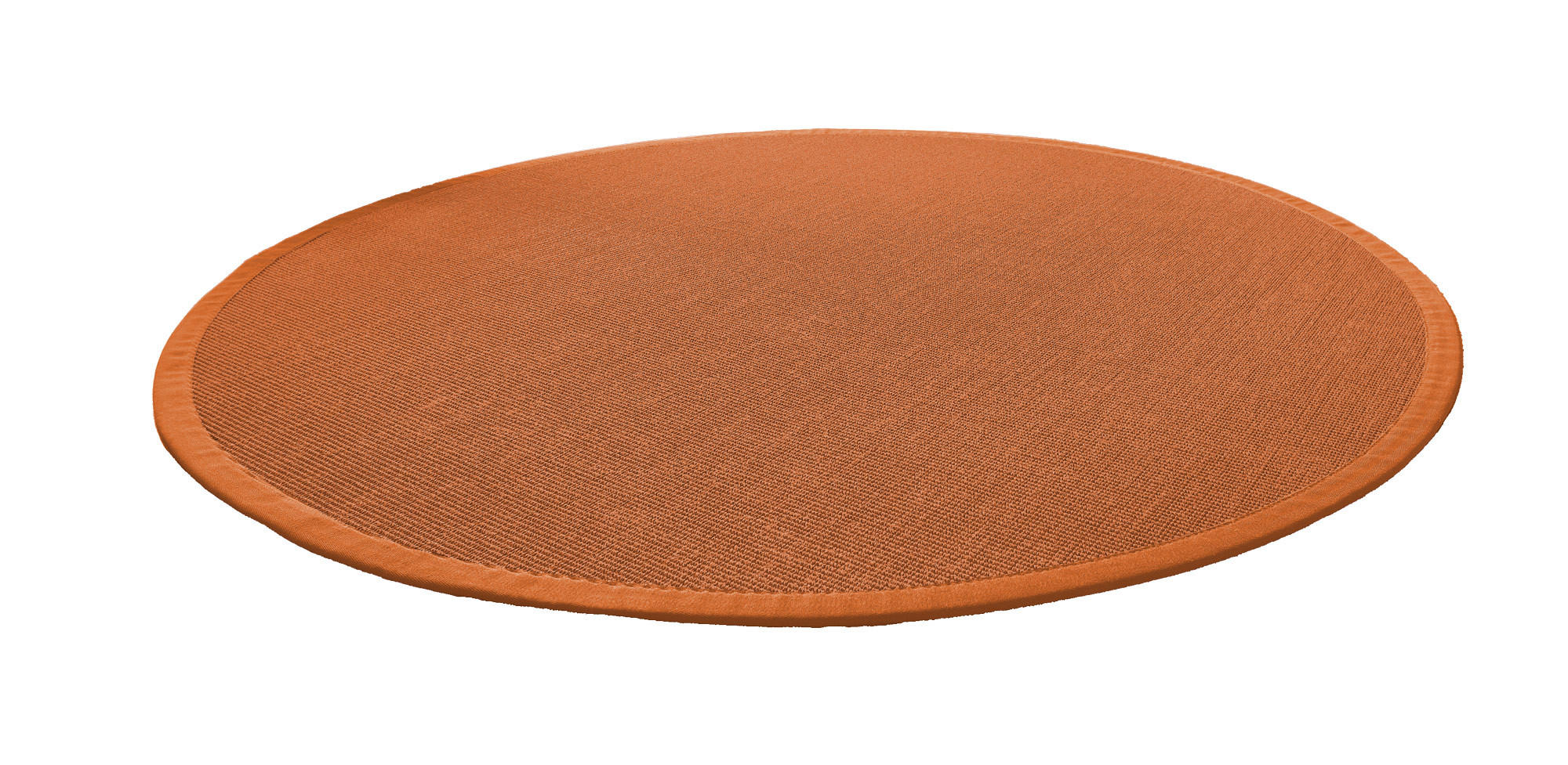 TEPPICH Sisal Manaus lachs/tabak Rund 200cm - Orange, Textil (200/200cm) - Astra