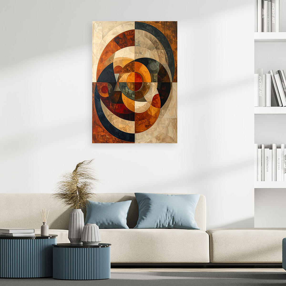 LEINWANDBILD Abstraktion 80x120cm - Braun, Textil (80/120cm) - Feeby