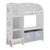 KINDERREGAL Lysekil - Pink/Lila, Holzwerkstoff (93/100/30cm) - [en.casa]