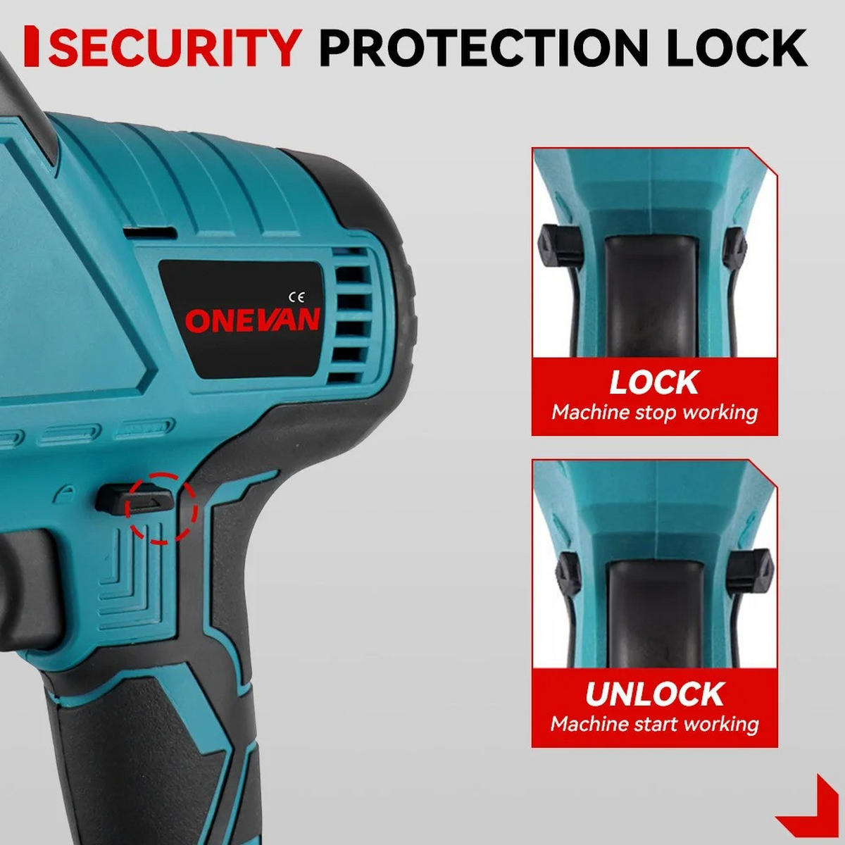KETTENSÄGE Bürstenlose Blau Mit Sägeblatt Für Makita 18V batterie Pin Mit 2 Akkus - Blau, Metall (15/7/45cm) - Coonoor