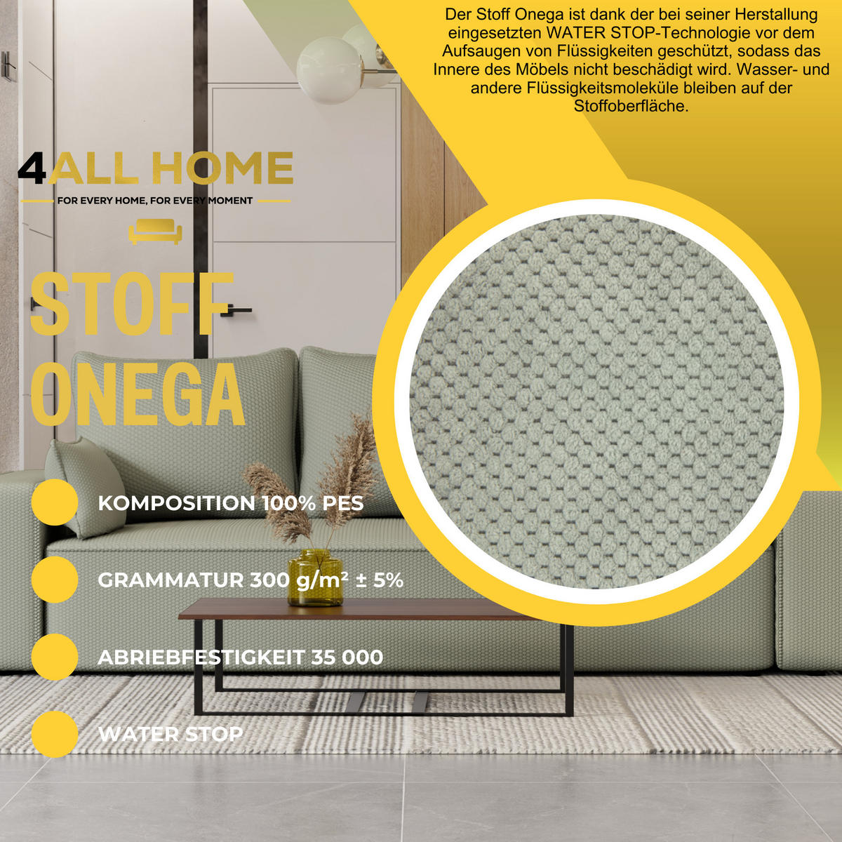 SOFA Vens mit Bettkasten und Schlaffunktion, Cordstoff - Hellgrau, Holzwerkstoff (242/85/95cm)