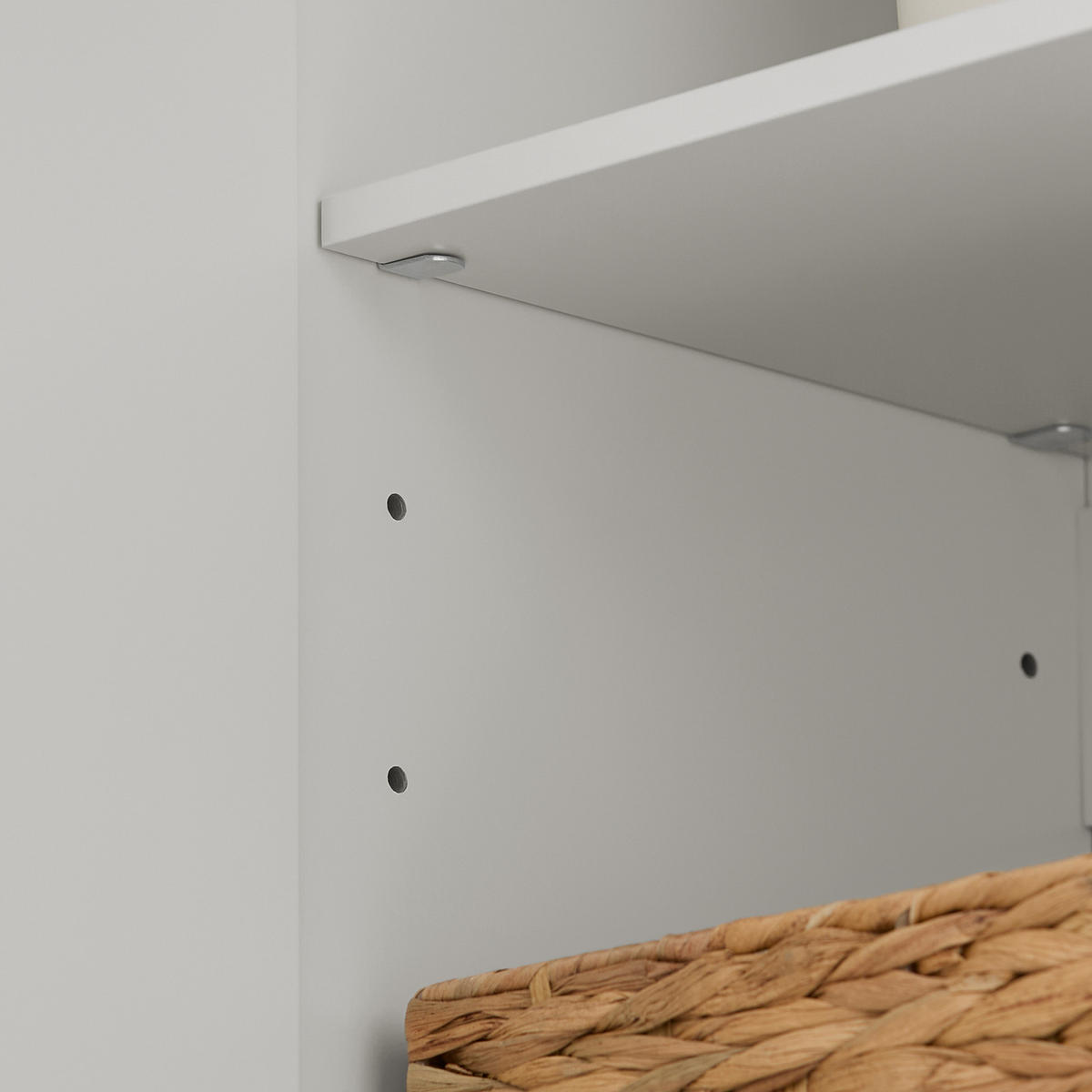 HÄNGESCHRANK mit Verstellbarem Regal, 90x60x30cm, Weiß - Weiß, Holzwerkstoff (90/60/30cm) - SoBuy