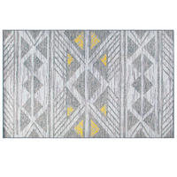 KURZFLOR-TEPPICH Kargi 230/160 cm - Grau, Kunststoff (160/230cm) - Beliani