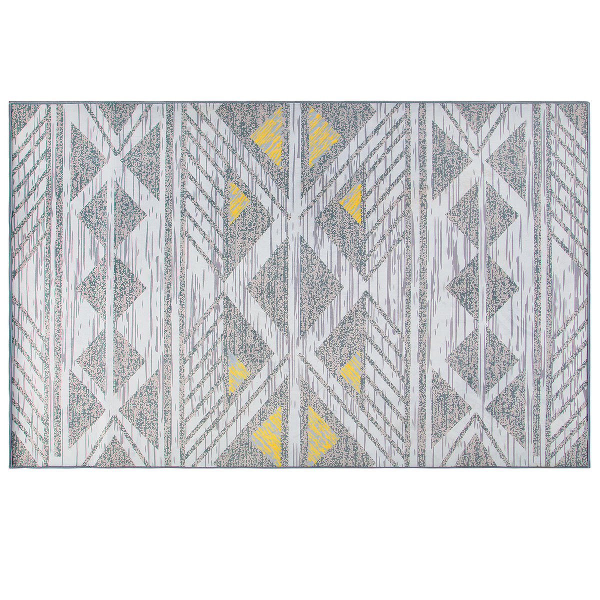 KURZFLOR-TEPPICH Kargi 230/160 cm - Grau, Kunststoff (160/230cm) - Beliani