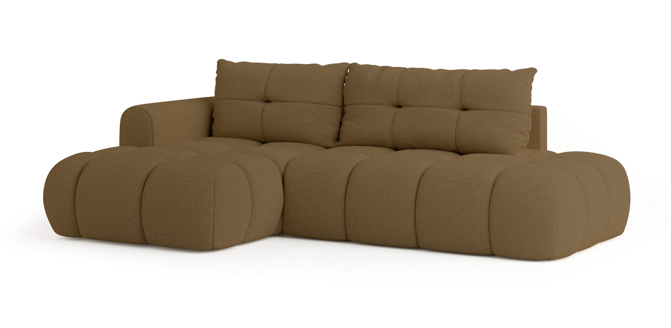 Masseno Ecksofa Orange 279x158 cm