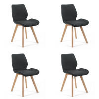 POLSTERSTUHL Schwarz 45,5/82,5/59 - Schwarz, Textil (46/83/59cm) - RAUMHIRSCH FURNITURE