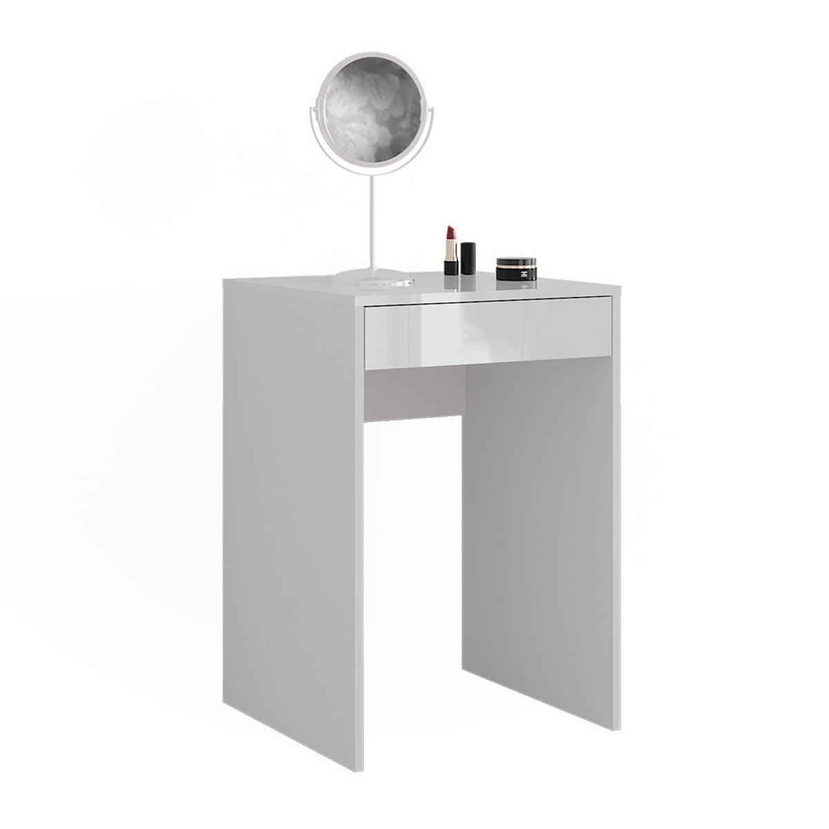 TOALETNÍ STOLEK Sherry Bílá/bílý vysoký lesk - vysoce lesklá bílá, kompozitní dřevo (51.4/76/50.1cm) - Vicco