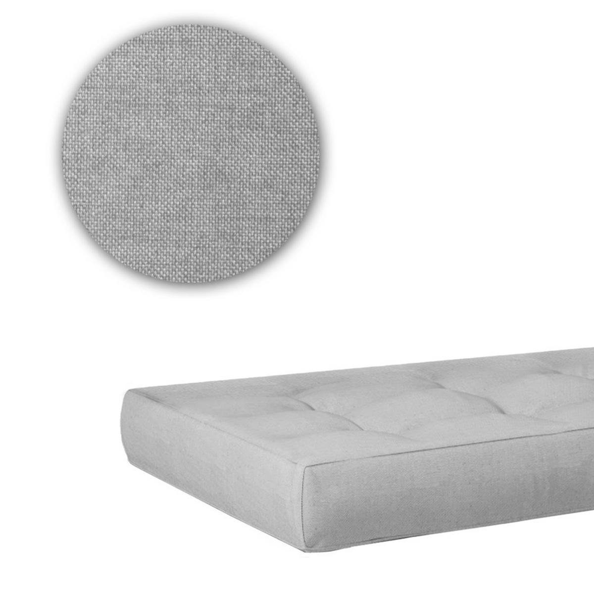 PALETTENKISSEN SET Grau 2 Teile - Grau, Textil (120/15/80cm) - Vicco