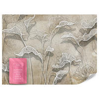 FOTOTAPETE Abstrakte Blätter Beton Optik 350x256 - Beige/Braun, Papier (350/256cm) - Muralo