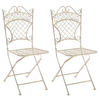 GARTENSTÜHLE Adelia - 2er Set antik-creme - Naturfarben, Metall (42/94/37cm) - TPFGarden