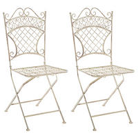 GARTENSTÜHLE Adelia - 2er Set antik-creme - Naturfarben, Metall (42/94/37cm) - TPFGarden