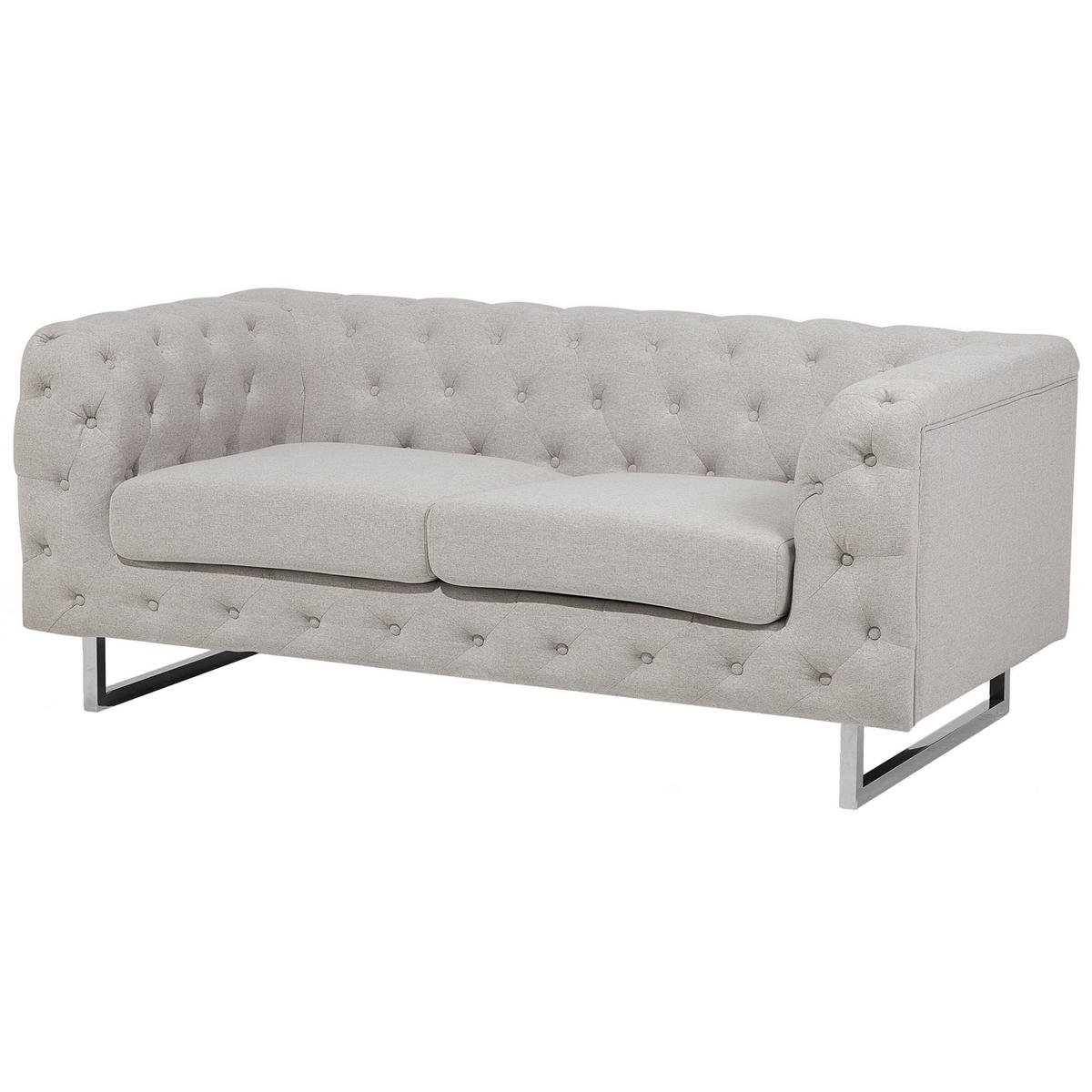 2-SITZER-SOFA Polyester Beige Vissland - Beige, Textil (172/71/87cm) - Beliani