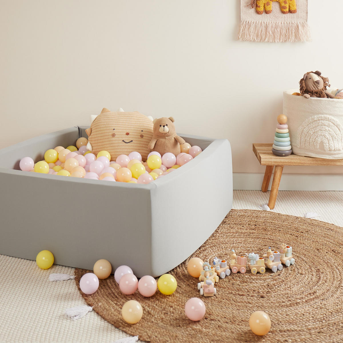 BÄLLE für Bälldebad 100 Stück Blossom - Multicolor, Kunststoff (35/20cm) - Bieco Spielwaren