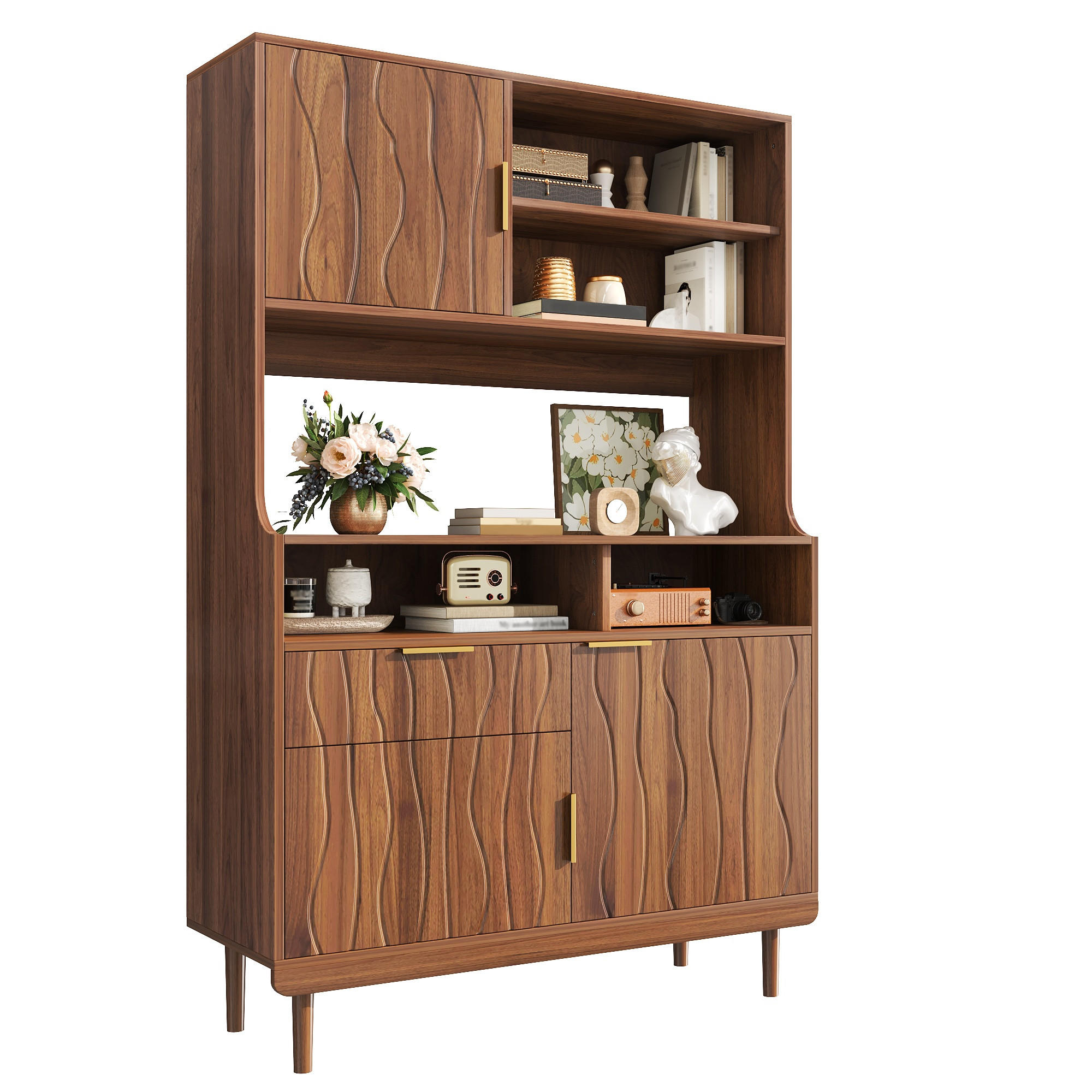 Flieks Küchenschrank Walnuss 100x170x32 cm
