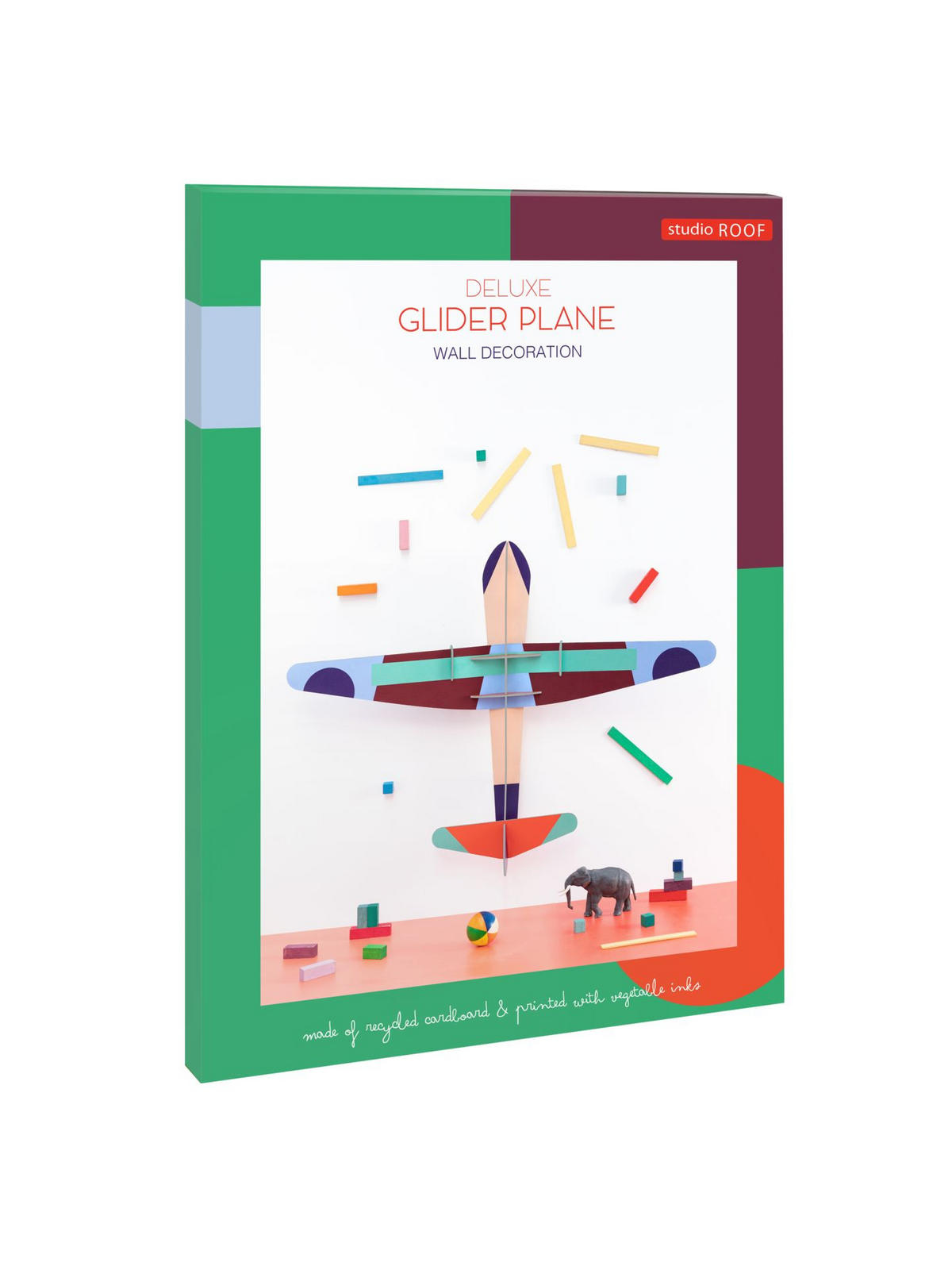 WANDDEKO Leuchts Papierflieg 15/63.5 cm - Multicolor, Wellpappe (15/63.5/86cm) - KUNSTLOFT