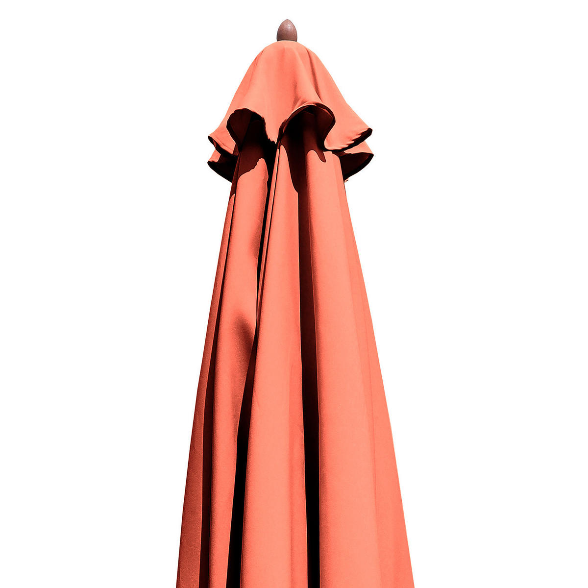 SONNENSCHIRM - Grau - Terracotta, Holz/Textil (300/300cm) - home24