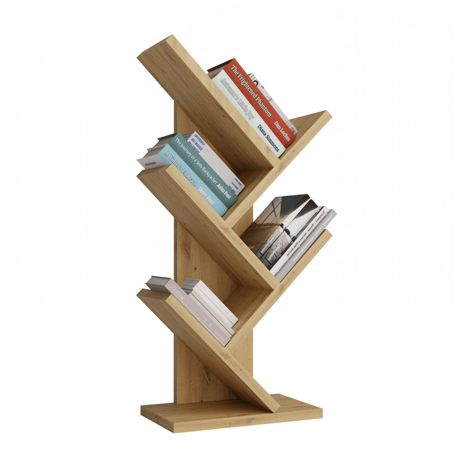 BÜCHERREGAL Bruno - Eichefarben, Holzwerkstoff (26.5/61/15.5cm) - kommodly