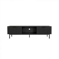 TV-SCHRANK NYLA - Schwarz, 160 x 43 cm - Schwarz, Holzwerkstoff (160/43/42cm) - Home Deluxe