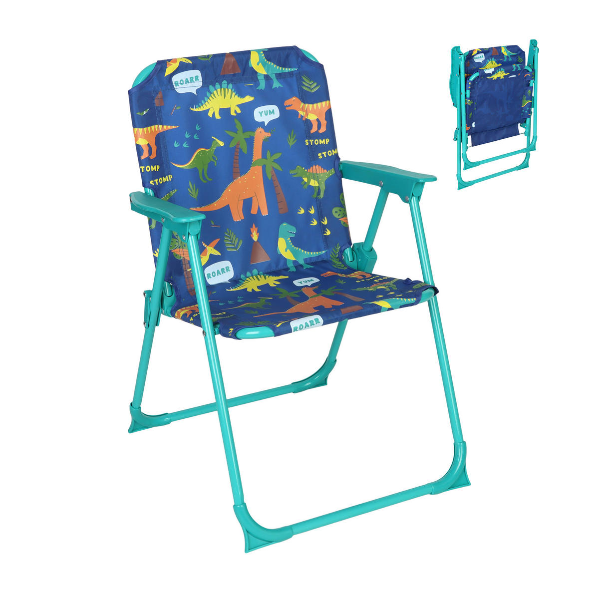 OTROŠKI klopčni stol - večbarvno, kovina/tekstil (36/51.5/37.5cm) - Relaxdays